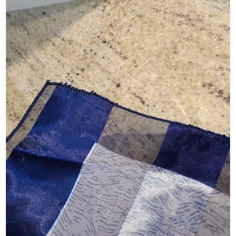 Pablo Picasso Painting of a Woman 39" Square Blue Sheer Silky Scarf Wrap - Picture 4 of 10